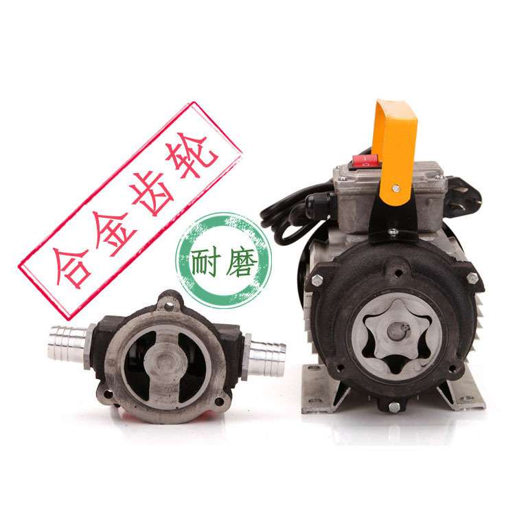 韩朗机油齿轮泵微型铝合金电动交流抽油泵厂家 液压泵家用铜线