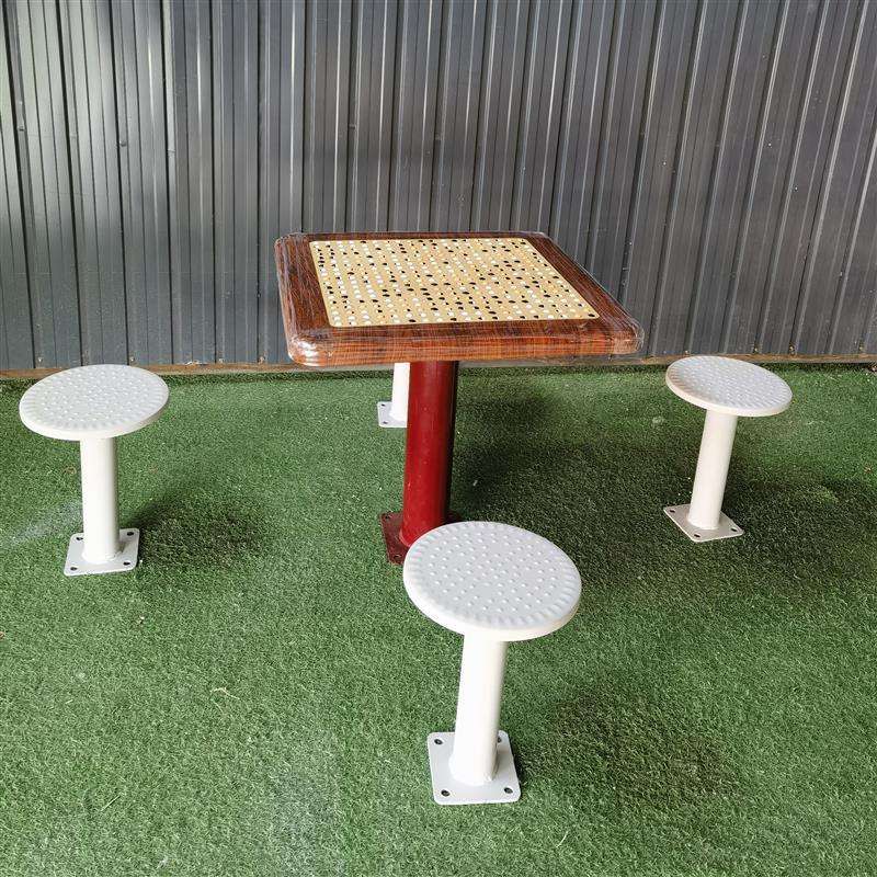 轨道滚珠户外健身器材棋牌桌磁力室外象棋围棋公园桌五子直销
