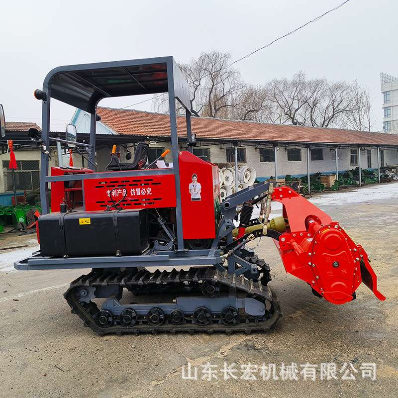 履带旋耕机大型微耕机水旱两用农用翻地打田耕地机