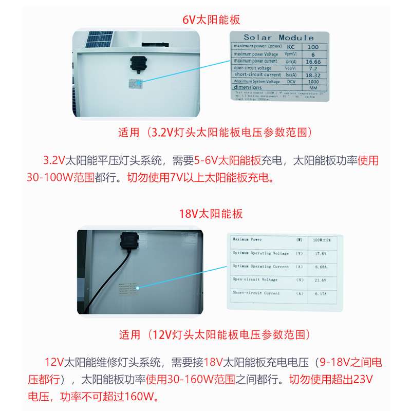 led市电路灯改造坏旧路灯维修3.2V太阳能路灯更换维护一体化灯头