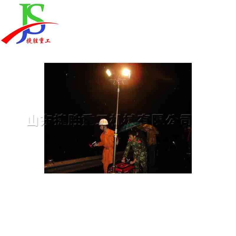 夜间施工应急照明车 手推式铁路照亮工具 汽油动力工程照明灯塔车