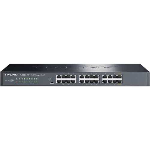 TP-LINK TL-SG2024MP 24口千兆WeB网管PoE供电交换机AP监控供电