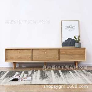 北欧全实木晴天电视柜现代简约客厅地柜橡木视听柜组合小户型家具