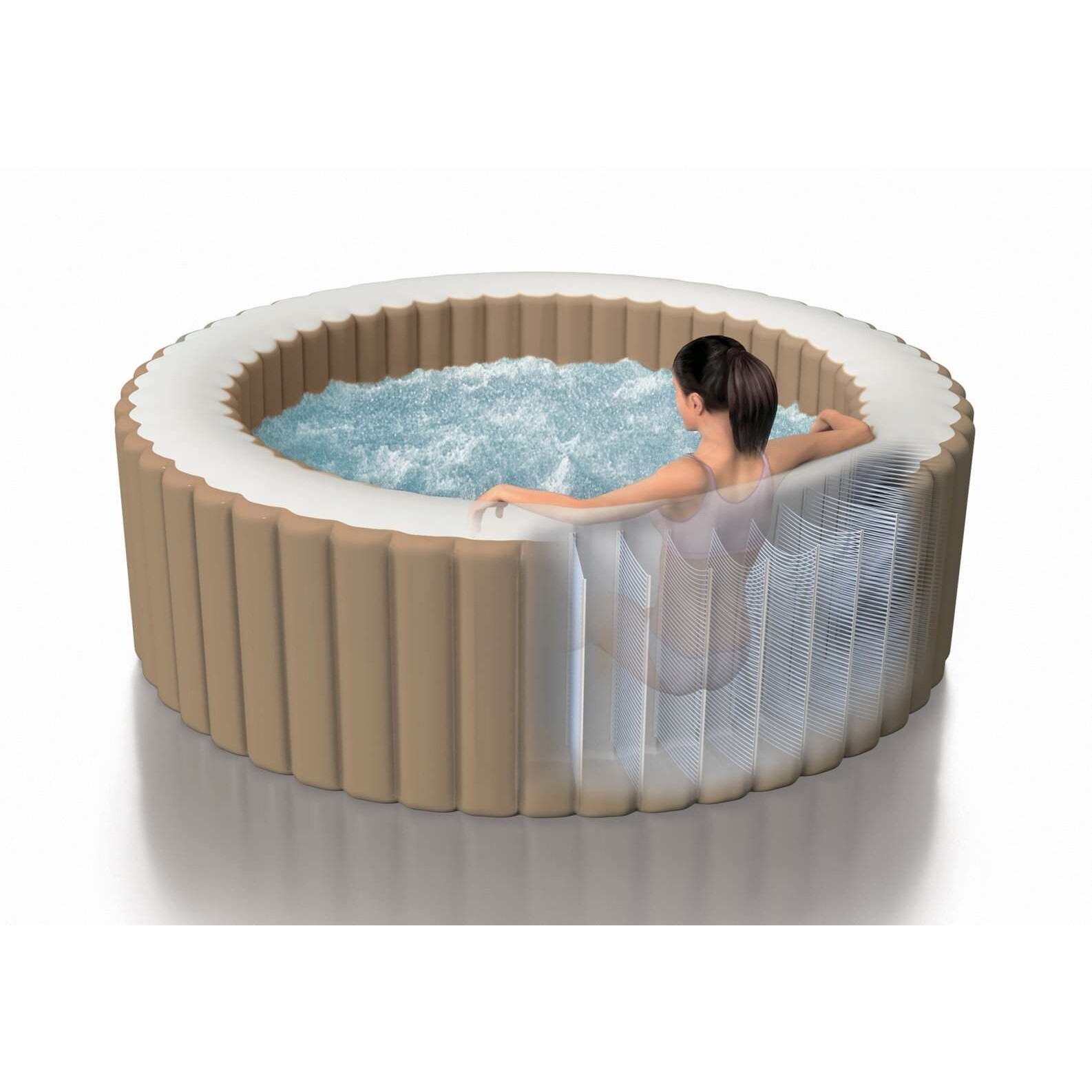 INTEX 28426 2米加热气泡池 SPA充气按摩浴池 泡澡池