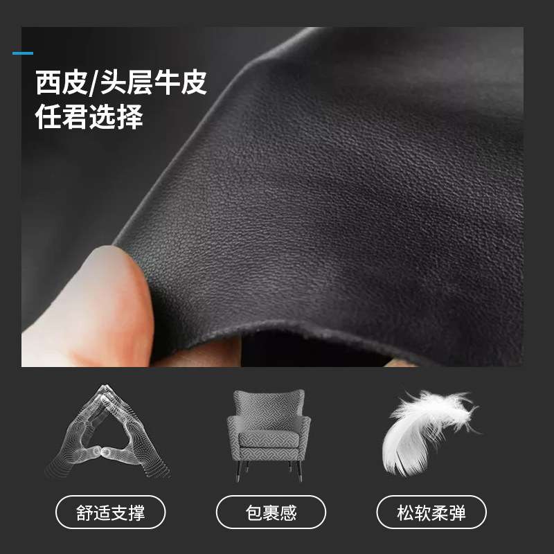 美式大气老板椅带头枕腰托电脑椅活动扶手升降可躺大班椅现货
