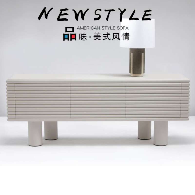 现代简约电视柜白色钢琴视听柜创意个性床头柜日式小户型茶几组合
