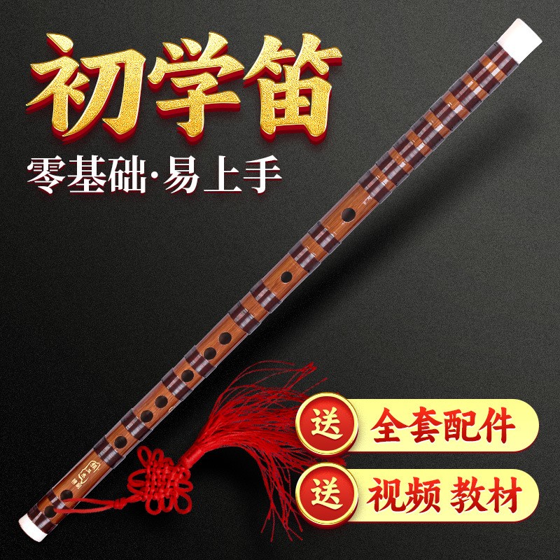 笛子一节笛初学成人竹笛精制入门e横笛苦竹笛乐器专业g调f儿童c女
