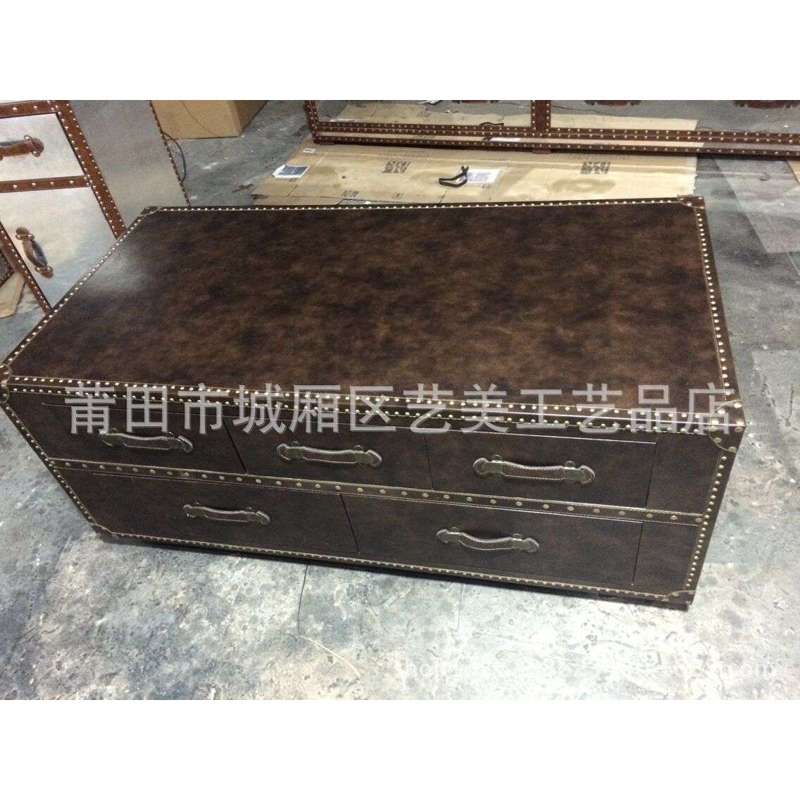 实木家居五抽茶几大号家居店面陈列道具茶桌多功能桌厂家订做