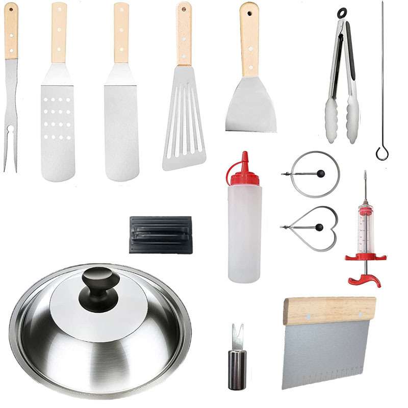 户外BBQ烧烤家用烤具料理铲煎铲 不锈钢烧烤工具套装野营烤箱装备