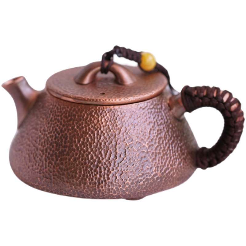 金玉香紫铜茶壶功夫小型家用手工仿银沏茶壶高档迷你泡茶壶便携茶