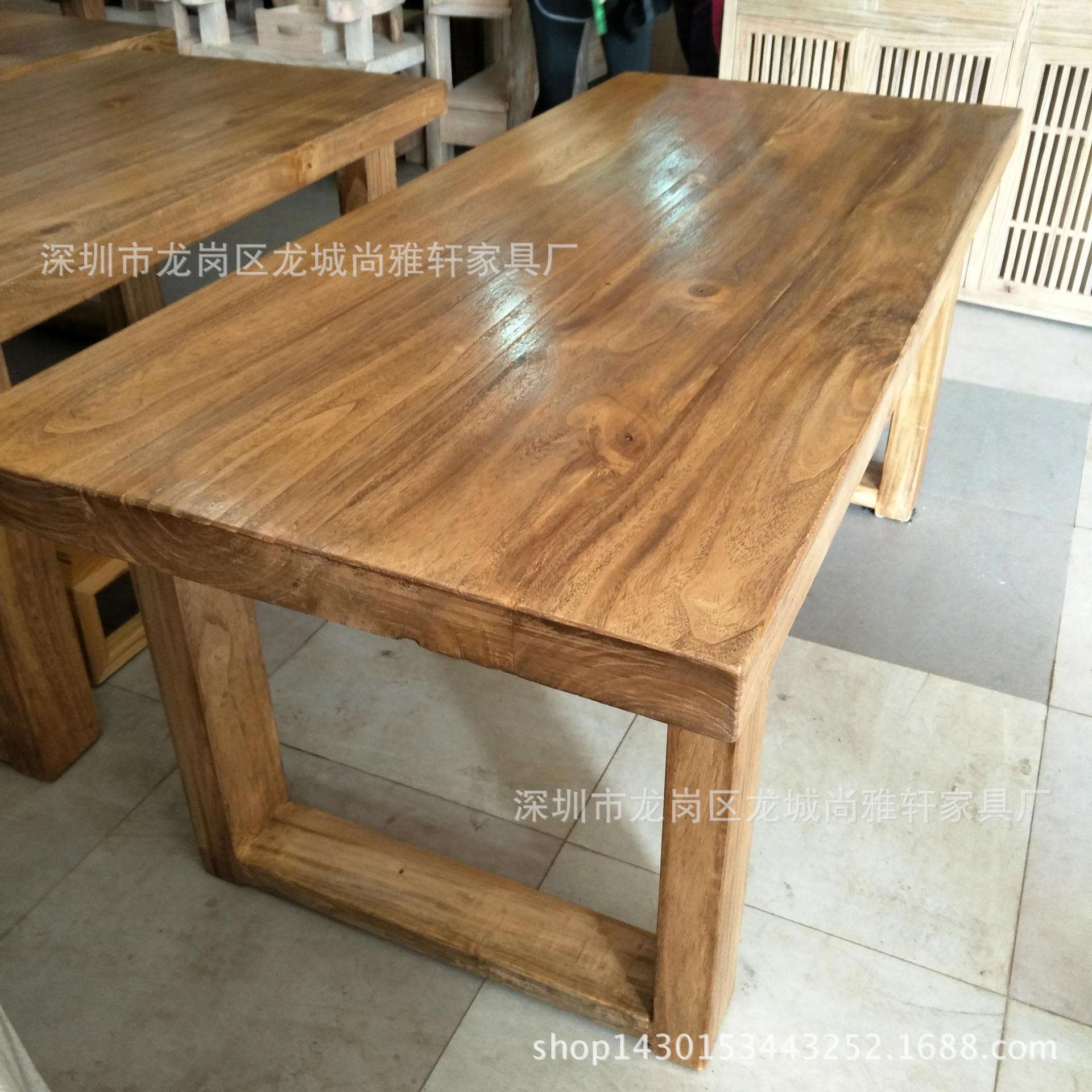 香樟木家具原木餐桌简约现代茶台实木茶几客厅餐厅原生态桌子整装