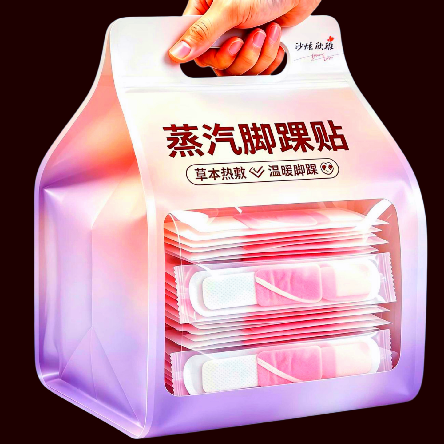 蒸汽热敷脚踝贴蕲艾脚踝贴吴茱萸足贴三荫脚贴脚踝保暖艾灸贴穴位