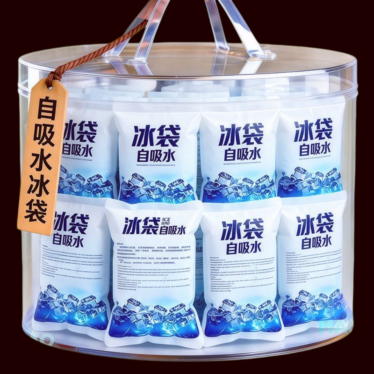 自吸水免注水冰袋生鲜食品保冷一次性快递专用冷冻重复使用制冰袋图片