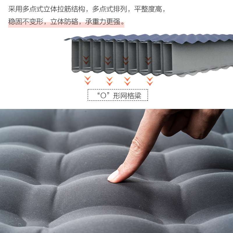 巨蟹充气垫12cm加宽加厚单双人可折叠露营防潮垫充气床垫NX206630