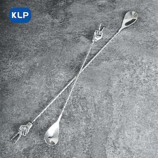 KLP Queenbar系列两指吧勺胜利吧勺调酒工具直杆螺纹