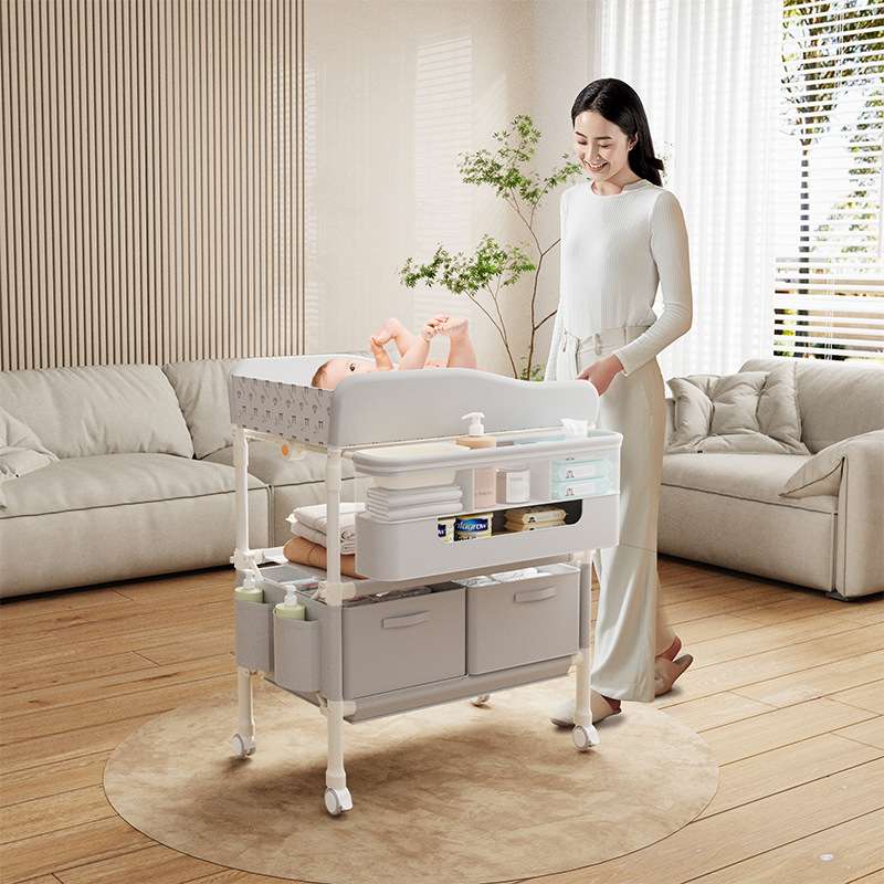 尿布台婴儿护理台便携式多功能可折叠可洗浴宝宝床上换尿布抚触台