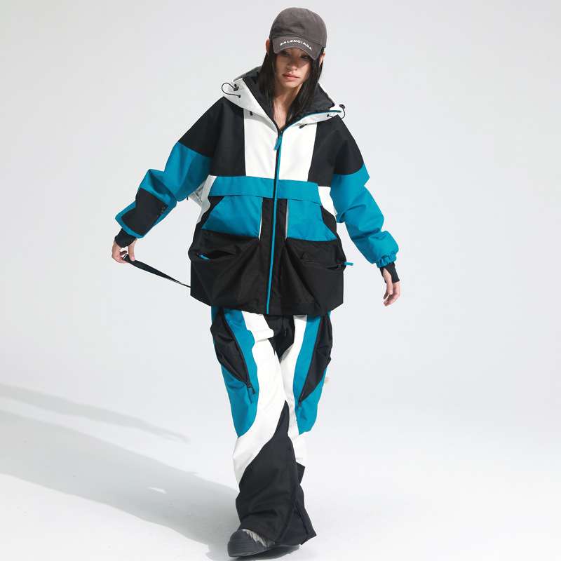 新款冬季户外滑雪服套装男女情侣雪场防风防水加厚保暖时尚