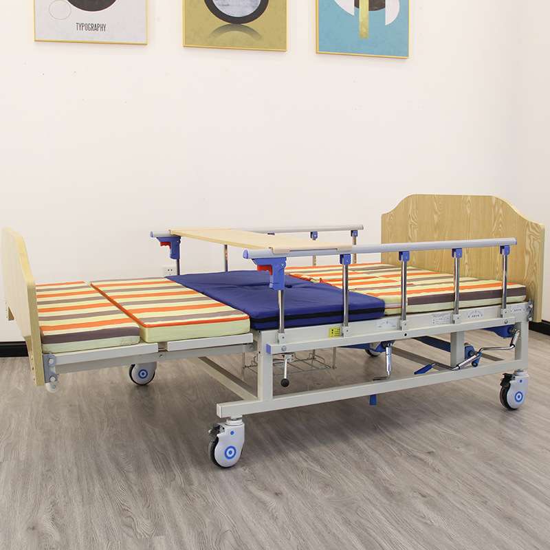 护理床厂家实木中曲木质多功能养老院敬老院家用单双摇升降病床