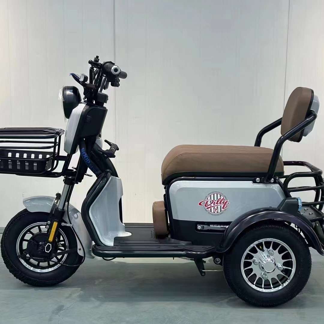 新款小型电动三轮车自带宝宝坐家用接送孩子休闲代步电动三轮车