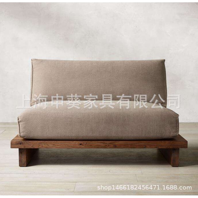 美式乡村实木简约轻奢单双多人沙发电视柜茶几组合客厅别墅样板房