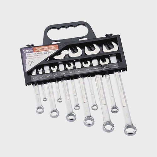 GENIUS天赋进口工具11件套英制两用扳手1/4