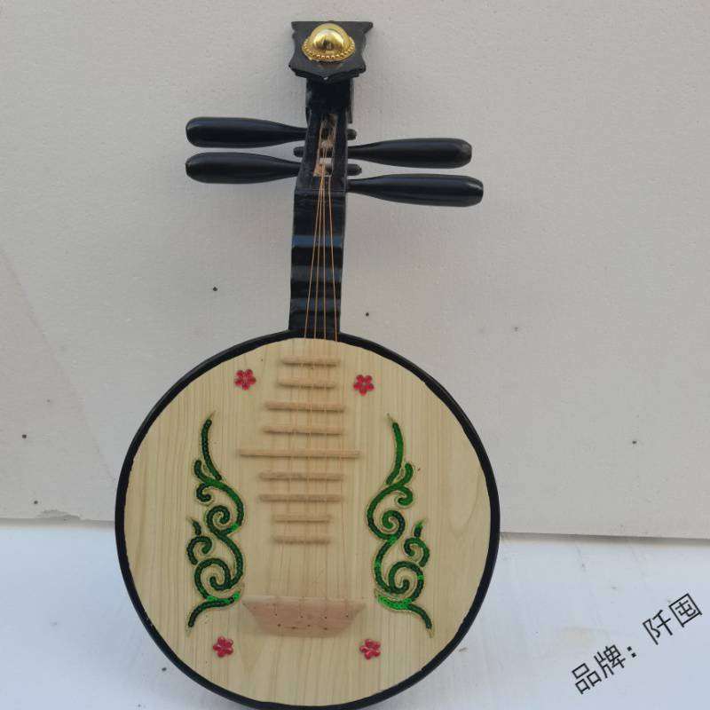 。月琴琵琶道具仿真中阮琴琵琶摄影汉服拍照走秀摆件装饰成人琵琶