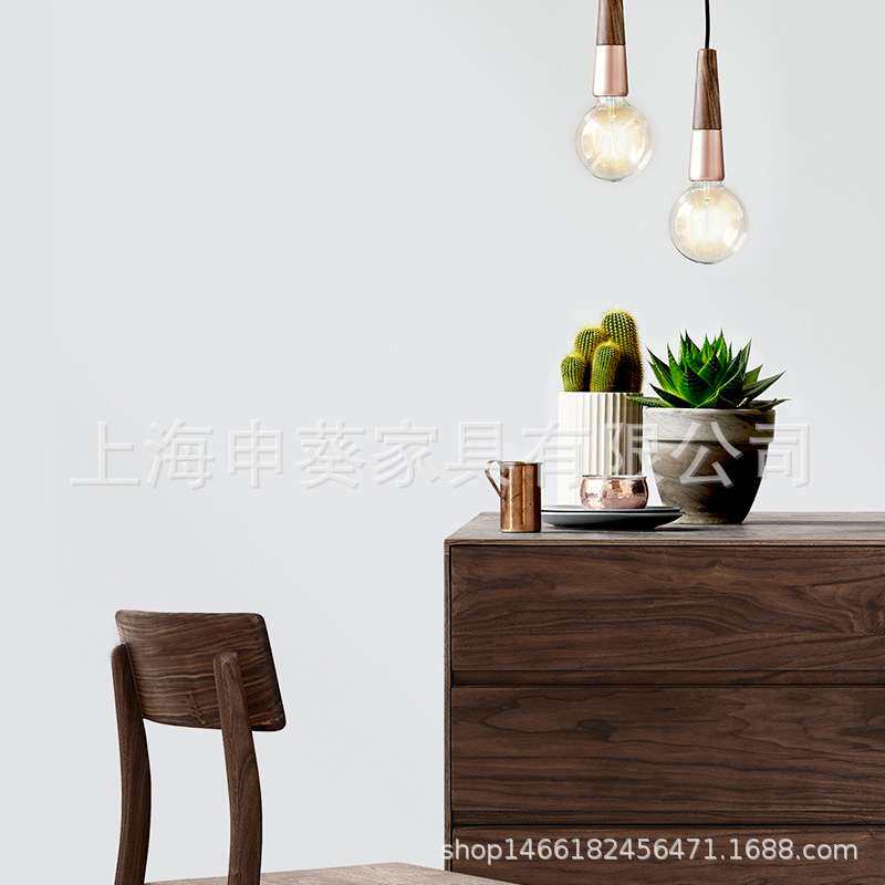 北欧实木简约后现代柜子胡桃斗柜日式玄关柜现代储物柜简约四斗柜