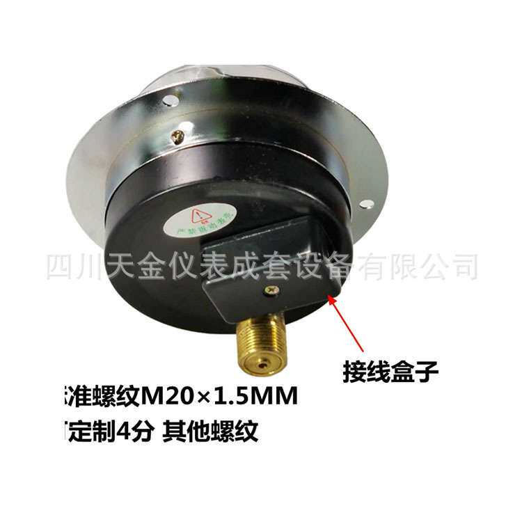 供应轴向带边电接点压力表YXC-100ZT磁助式真空压力表0~1.6mpa