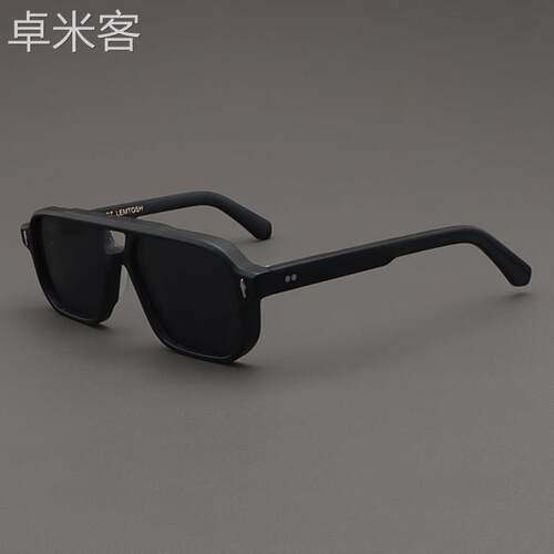 卓米客MOSCOT LEMTOSH太阳眼镜男磨砂黑色框板材眼镜复古偏光飞行