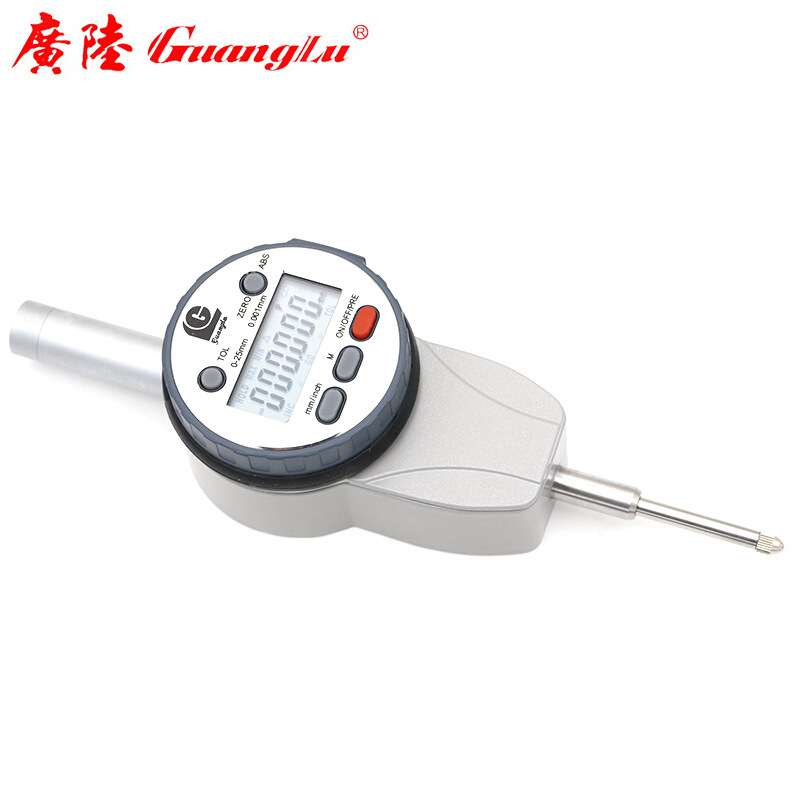 广陆 电子数显千分表0-50mm 小校表指示表盘磁力座 314-100-20