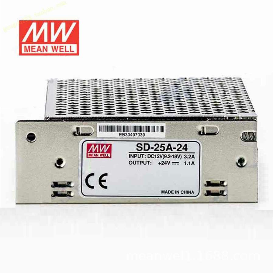 明纬DC转DC直流25W开关电源SD-25A/25B/25C 5V 12V 24V小功率