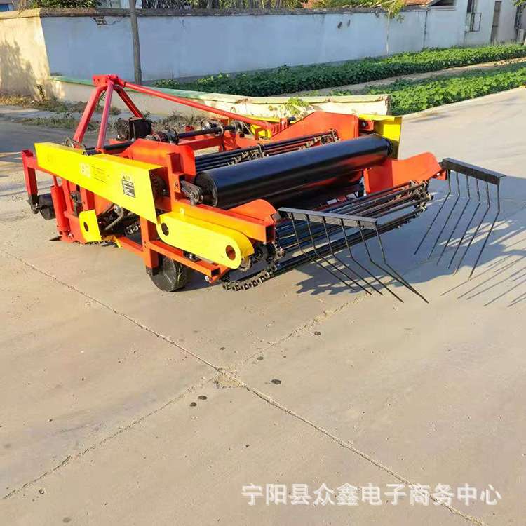 河南家用花生收获机平地起垄都可用拖拉机带动起花生的机子