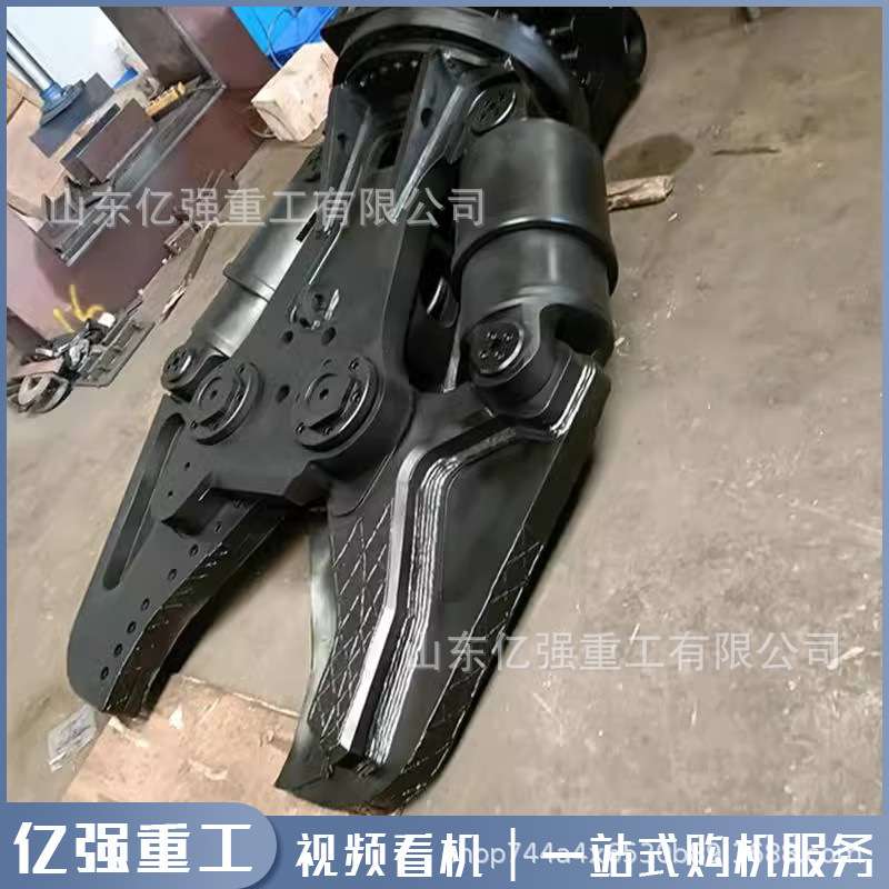 双缸液压剪厂房破碎钳废钢筋切断挖掘机鹰嘴废弃车剪拆旋转大力剪