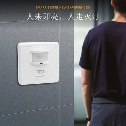 AC220V Embedded Adjustable LED Lamp Human Body Sensor Switch