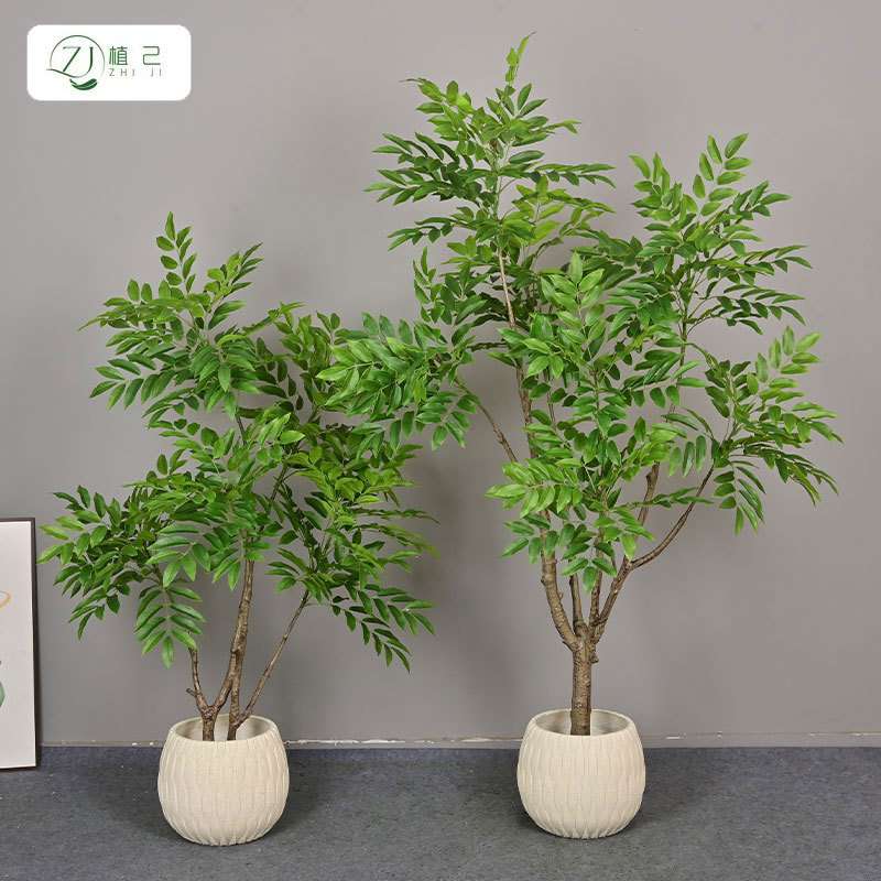 仿真绿植漆木漆树大型北欧植物家居客厅假树盆栽造景装饰摆件漆树