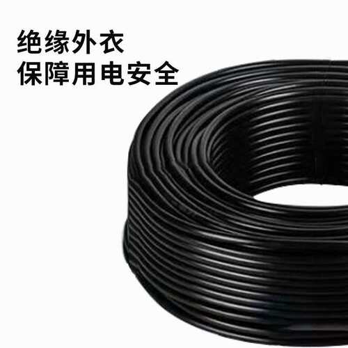 水线2芯31.5 2.5 4 6平方电源国标软电缆yjvr多股铜芯rvv护套