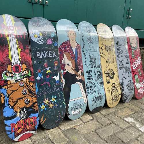 Baker 双翘滑板板面专业板面加拿大枫木8.0/8.25多尺寸滑板配件滑