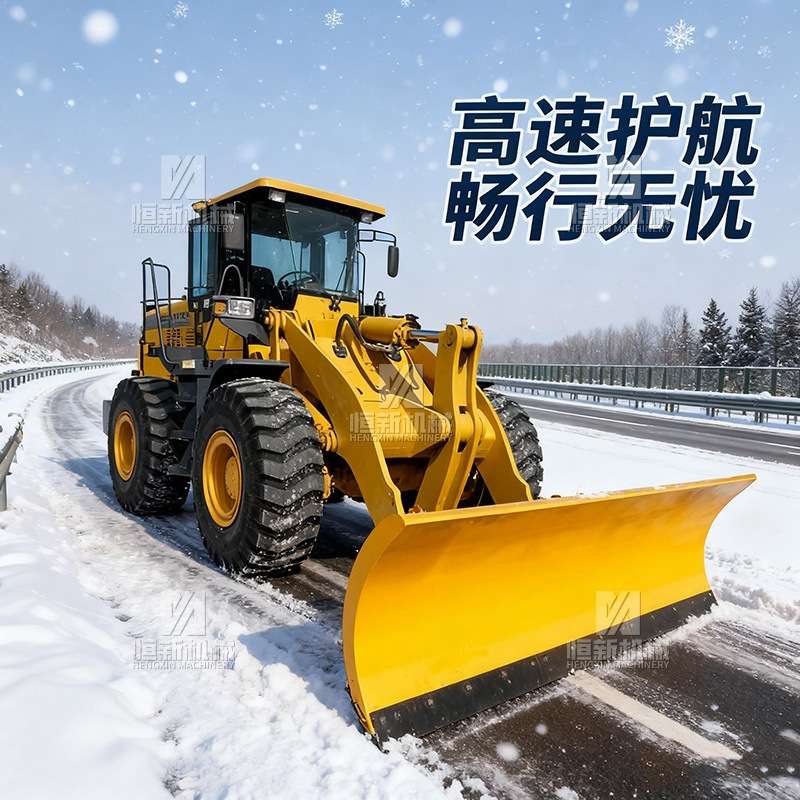 厂家直销装载机式推雪铲前置超大推雪快速清雪可跟换不同附具