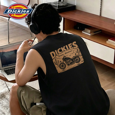 Dickies纯棉背心男重磅无袖T恤