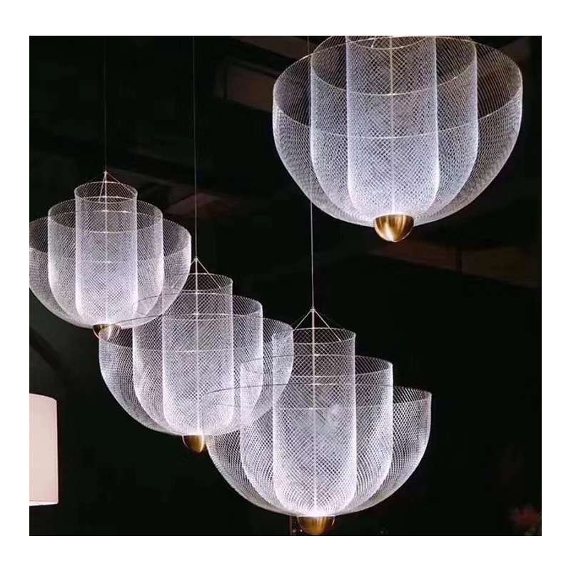 饭店灯具提供出图设计方案铁艺灯创意大酒店工程灯具大堂餐厅吊灯