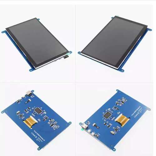 7寸树莓派HDMI电容触摸屏显示器800X480 for Raspberry Pi 3B+/4B