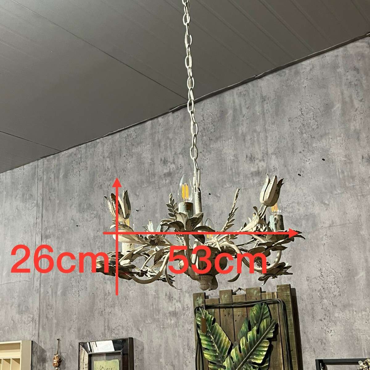 法式欧式风复古铁艺玫瑰花吊灯家居玄关客厅服装店餐厅咖啡厅灯具