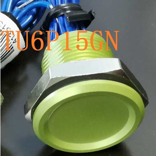 IP69K防水16mm金属银灰色户外开关IP68可浸水下压电开关按钮