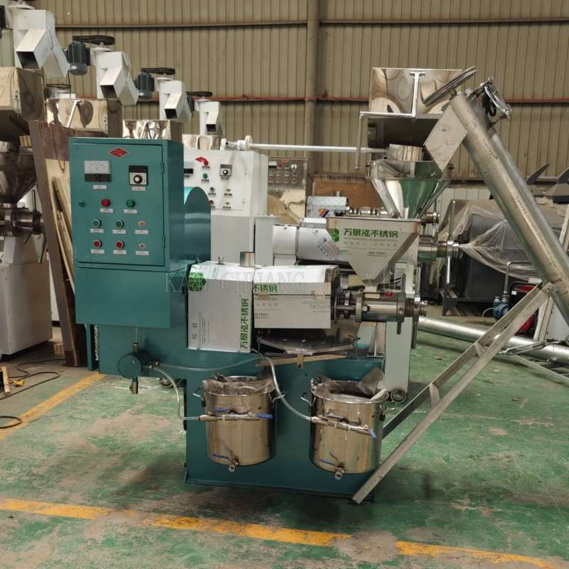 70型榨油机商用全自动压油机220V螺旋榨油机全套设备带过滤榨油机