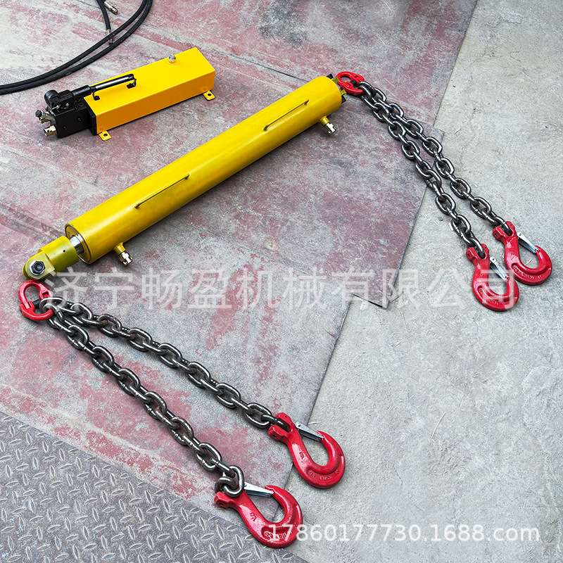 手动电动紧链工具链条张紧机 煤矿手动溜子拉紧器 YJLQ液压紧链器