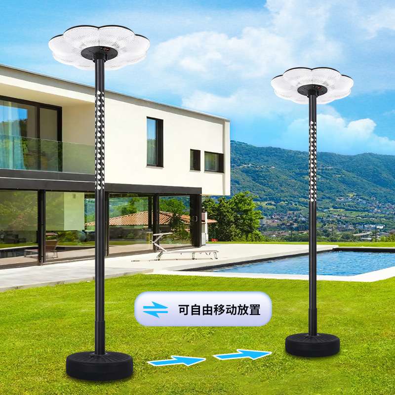 led太阳能景观灯家用别墅院子移动式智能感应照明路灯庭院灯超亮
