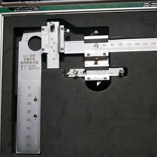 轨道测量工具LLJ-4D车辆车轮第四种检查器铁路车辆轮缘厚度尺