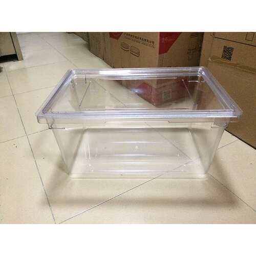 惠而信PC水箱储物箱2248 食品储存65L透明塑料盒展示盒水果冰鲜盒