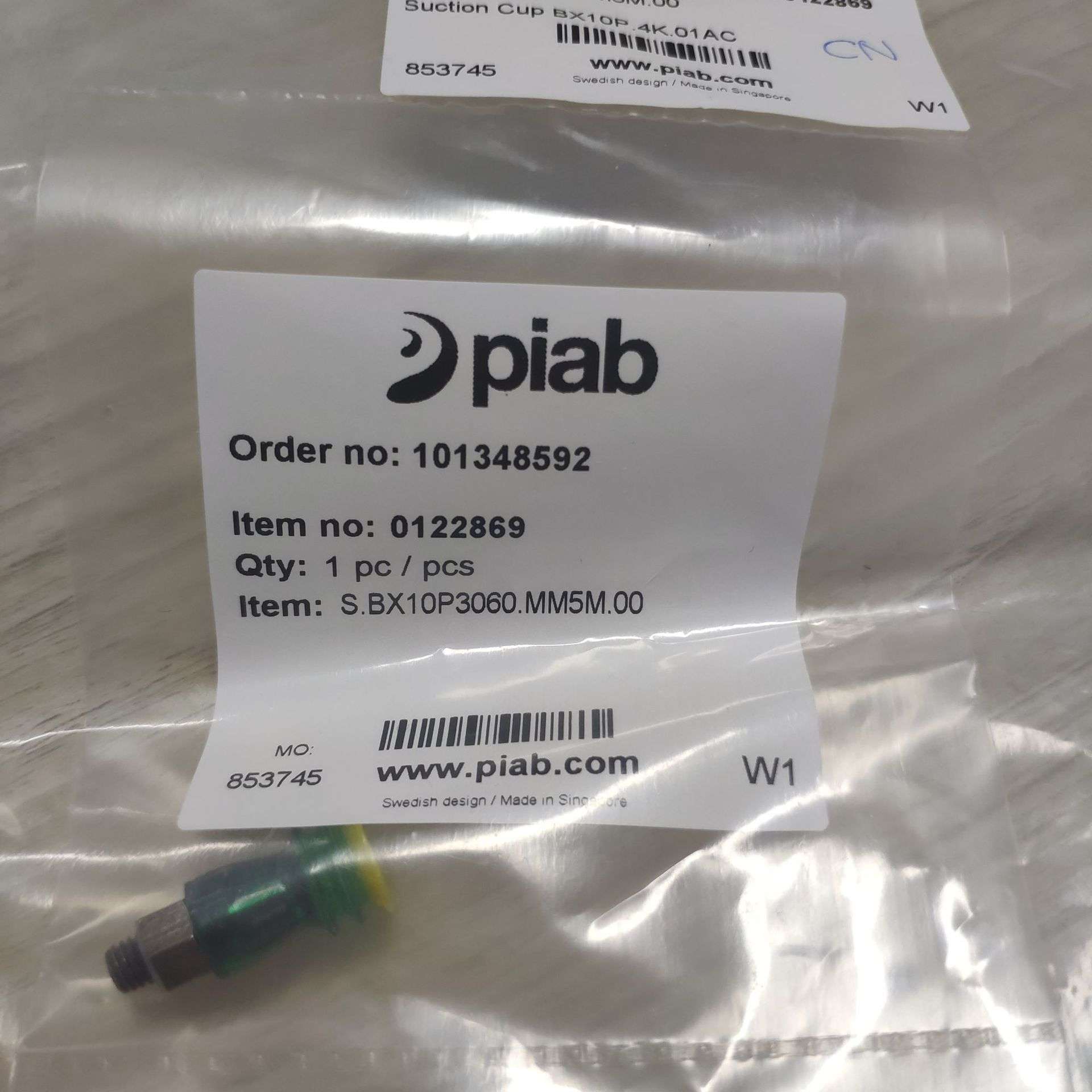 Piab派亚博Suction cup OCF20X80P BX10P BX15P BFF30P B10XP图片
