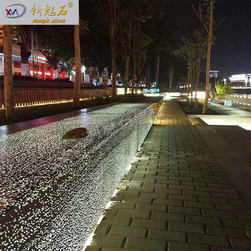 设计新款透光水泥艺术凳 城市景观发光座椅 清水混凝土透光坐凳